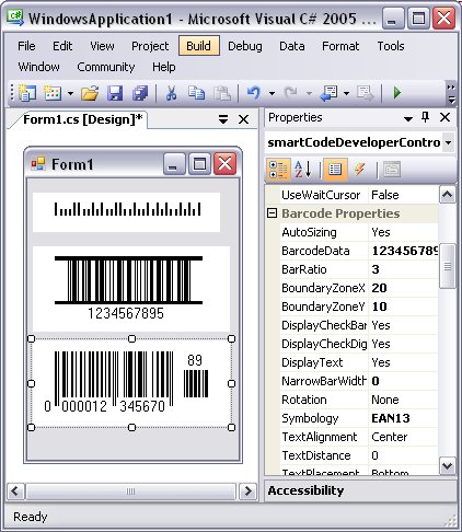 SmartCodeDeveloper - Add barcodes to .Net and WPF applications.