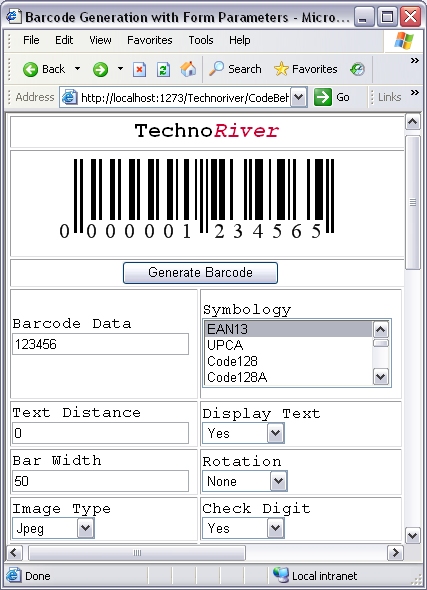 SmartCodeWebControl - Add quality barcodes to ASP.Net applications