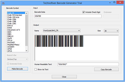 Premium Barcode and Web Font from TechnoRiver best Screen Shot